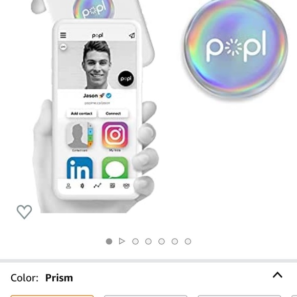 3 Popl Digital Business Card/Smart NFC Sticker/Compatible w/ iPhone and Android - Picture 3 of 15